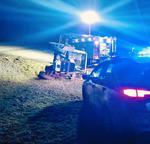 Policjanci pracowali na miejscu śmiertelnego wypadku podczas prac polowych