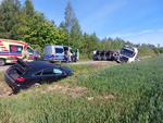 Zderzenie ciężarówki z audi. Droga z Krzemienicy do Swołowa jest zablokowana