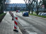 Zamknięcie ulicy Dmowskiego w Słupsku. Utrudnienia dla kierowców i pasażerów komunikacji miejskiej