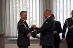 Pożegnanie ze sztandarem dotychczasowego Komendanta oraz powierzenie obowiązków na stanowisku Komendanta Miejskiego Policji w Słupsku