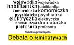 Debata o feminatywach - 8 marca w Cepelinie